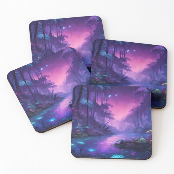 Item preview, Bioluminescent Jungle at Night designed and sold by Fanta-sticky.