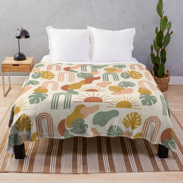 Item preview, Mid-Century Modern Boho Sun & Arch Aesthetic Pattern designed and sold by 0Zetgest.