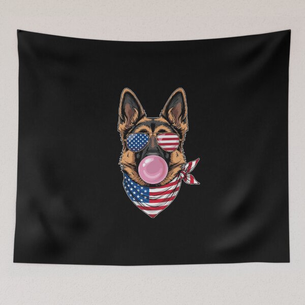 Item preview, German Shepherd American Patriot Dog Lover designed and sold by PopStars1993.