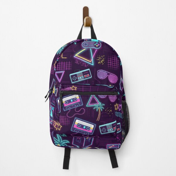 Item preview, Retro 80s Synthwave Arcade & Cassette Tape Pattern designed and sold by 0Zetgest.