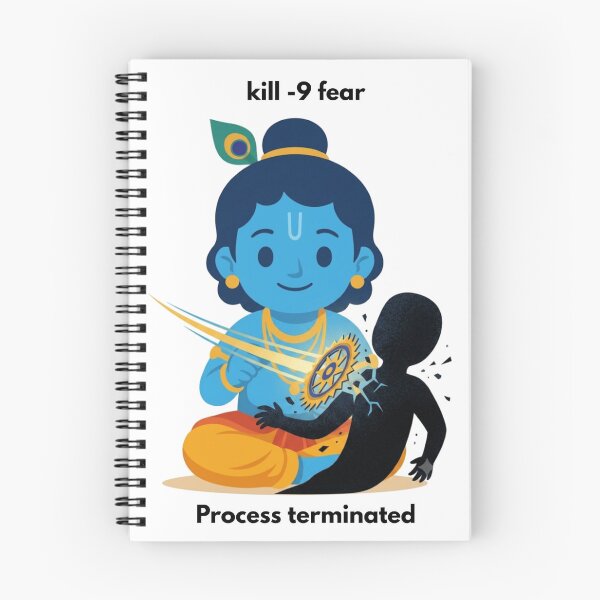 Item preview, kill -9 fear | Linux Developer Sticker | Tech Humor designed and sold by BhaktiByte.