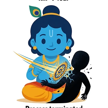 Artwork thumbnail, kill -9 fear | Linux Developer Sticker | Tech Humor by BhaktiByte