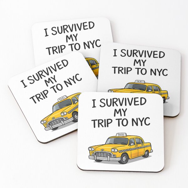 Item preview, I Survived My Trip To NYC Funny New York City Taxi Tourist Travel designed and sold by PixlCrypt.