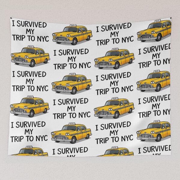 Item preview, I Survived My Trip To NYC Funny New York City Taxi Tourist Travel designed and sold by PixlCrypt.