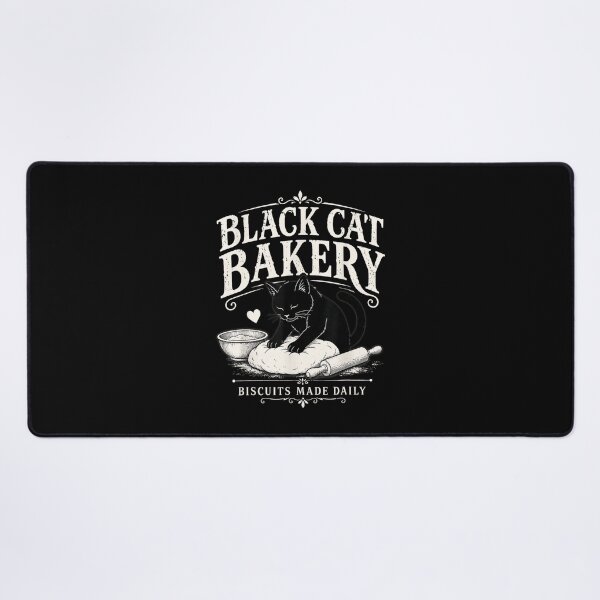 Item preview, Black Cat Bakery Biscuits Made Daily Vintage Baking Cat Halloween designed and sold by PixlCrypt.