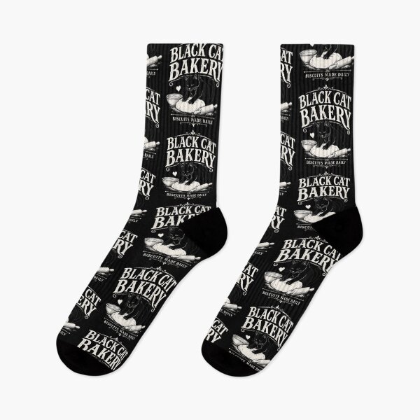 Item preview, Black Cat Bakery Biscuits Made Daily Vintage Baking Cat Halloween designed and sold by PixlCrypt.
