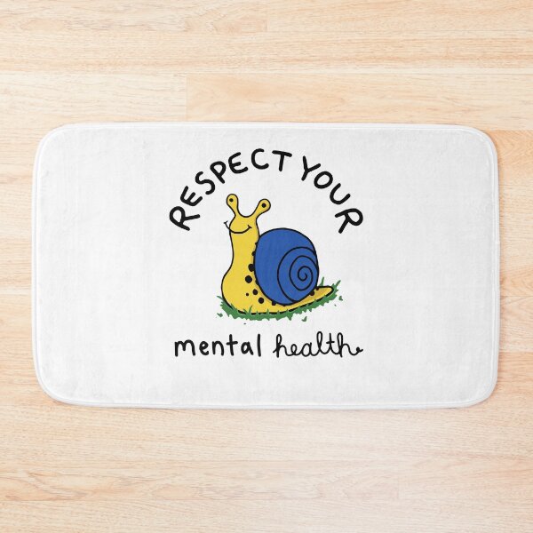 Item preview, Respect Your Mental Health Cute Snail Positive Mental Health Awareness designed and sold by PixlCrypt.