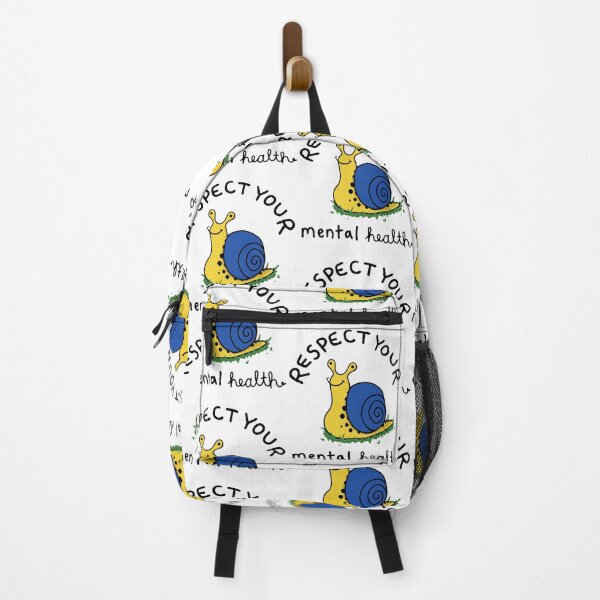 Item preview, Respect Your Mental Health Cute Snail Positive Mental Health Awareness designed and sold by PixlCrypt.