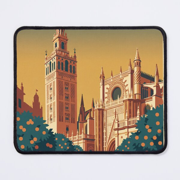 Item preview, Seville Spain Vintage Travel Poster designed and sold by Bomax121.
