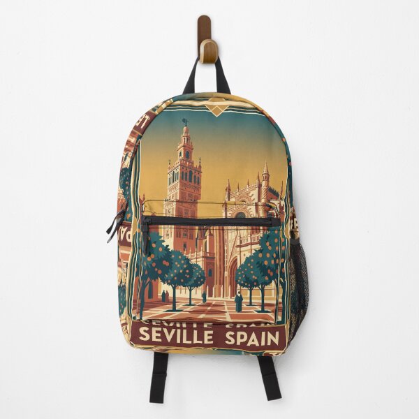 Item preview, Seville Spain Vintage Travel Poster designed and sold by Bomax121.