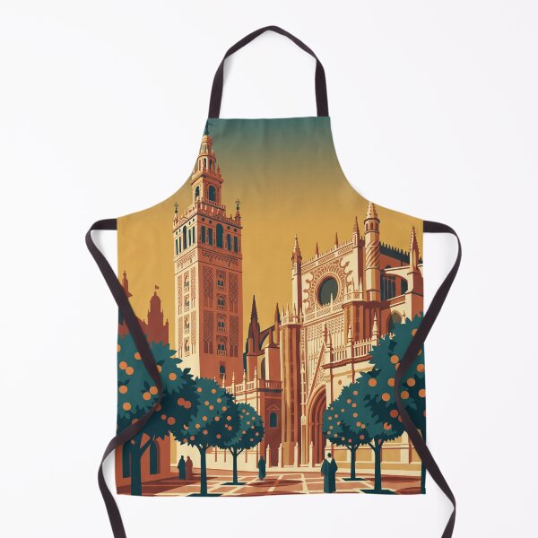 Item preview, Seville Spain Vintage Travel Poster designed and sold by Bomax121.