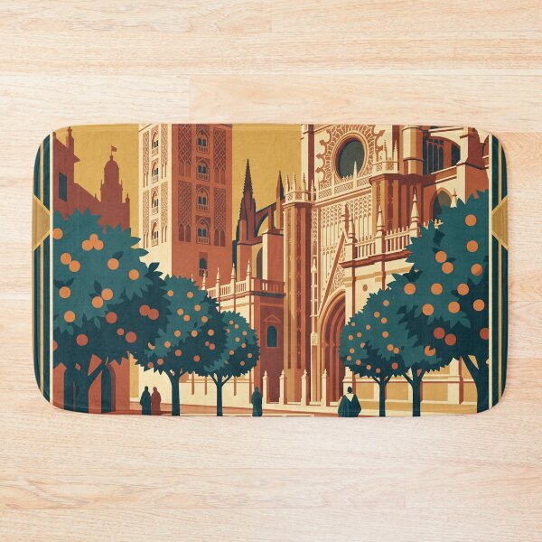 Item preview, Seville Spain Vintage Travel Poster designed and sold by Bomax121.