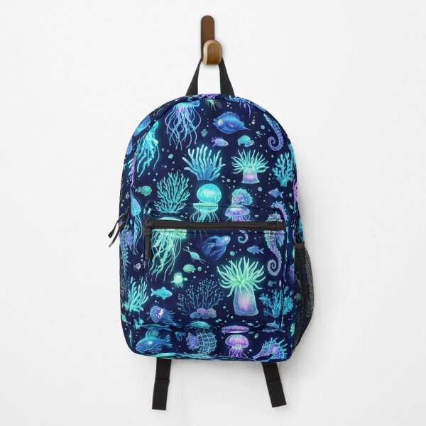 Item preview, Glowing Bioluminescent Jellyfish & Deep Sea Magic Pattern designed and sold by 0Zetgest.