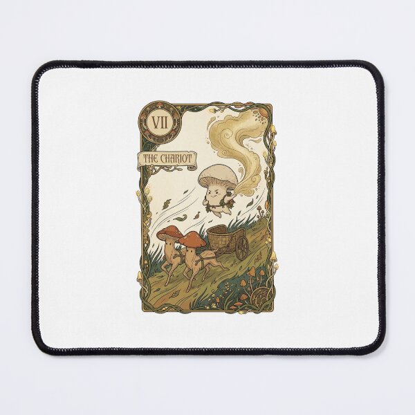 Item preview, Chariot Mushroom Tarot Card Puffball Art designed and sold by SMARTKIT DESIGNAGENCY.
