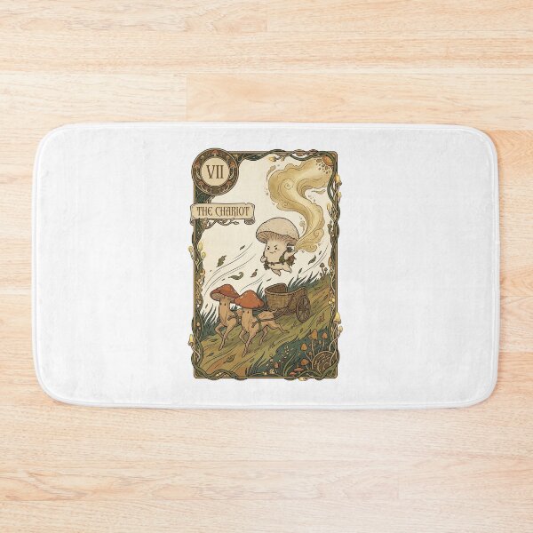 Item preview, Chariot Mushroom Tarot Card Puffball Art designed and sold by SMARTKIT  DESIGNAGENCY.