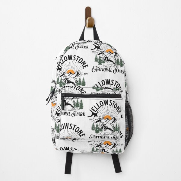 Item preview, Yellowstone National Park Vintage Bison Mountain Nature Adventure designed and sold by PixlCrypt.