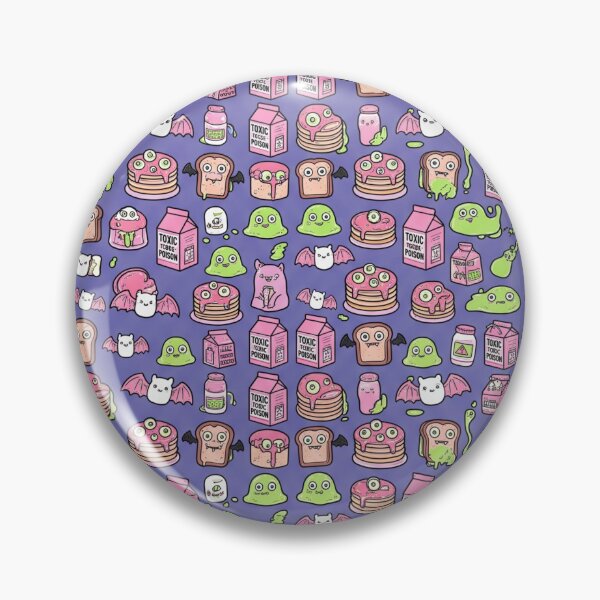 Item preview, Creepy Cute Monster Breakfast & Pastel Goth Pattern designed and sold by 0Zetgest.