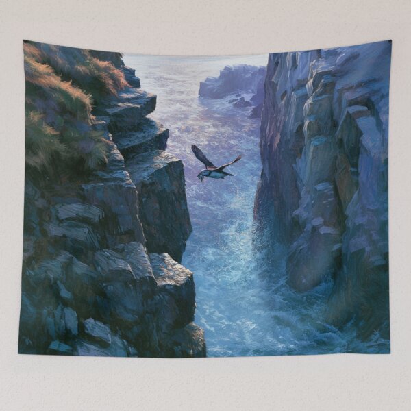Item preview, A Puffin returning to cliff nests with fish, Birds in Motion designed and sold by CDC40.
