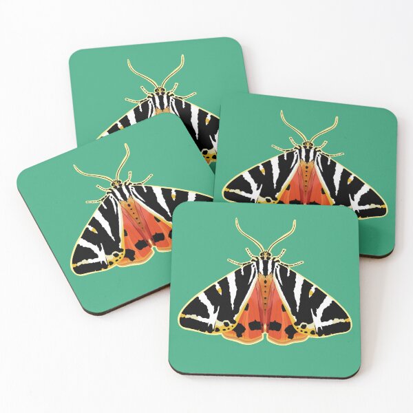 Item preview, Simple Jersey Tiger Moth (Euplagia quadripunctaria) designed and sold by thebugladies.