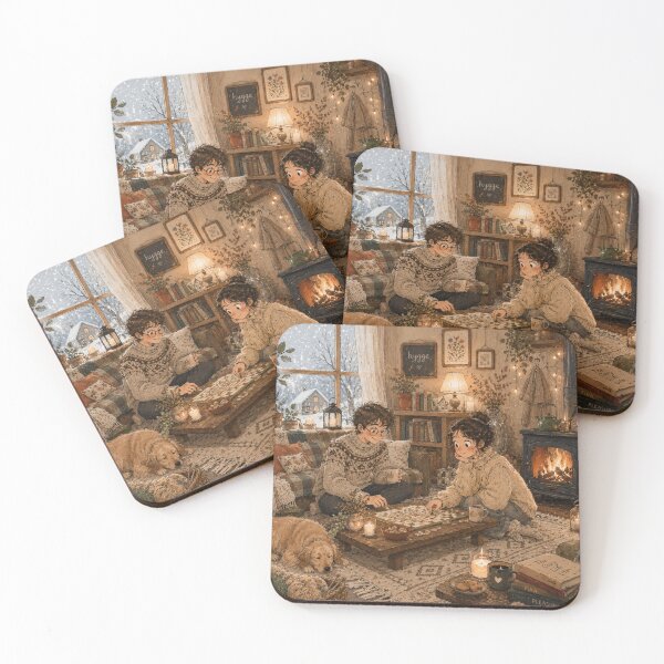 Item preview, Winter Game Night in a Cozy Cottage designed and sold by BlareBlare.
