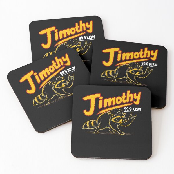 Item preview, Jimothy 99.9 KISW Funny Rock Radio Raccoon Vintage Graphic designed and sold by PixlCrypt.