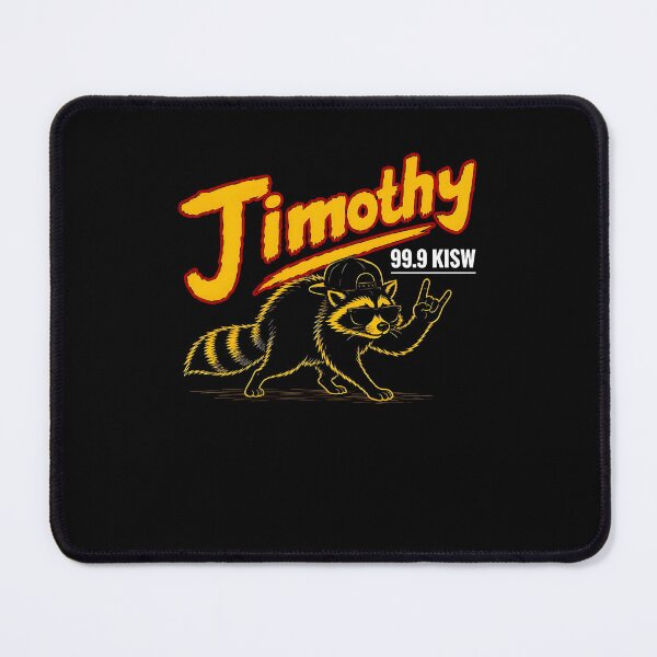 Item preview, Jimothy 99.9 KISW Funny Rock Radio Raccoon Vintage Graphic designed and sold by PixlCrypt.