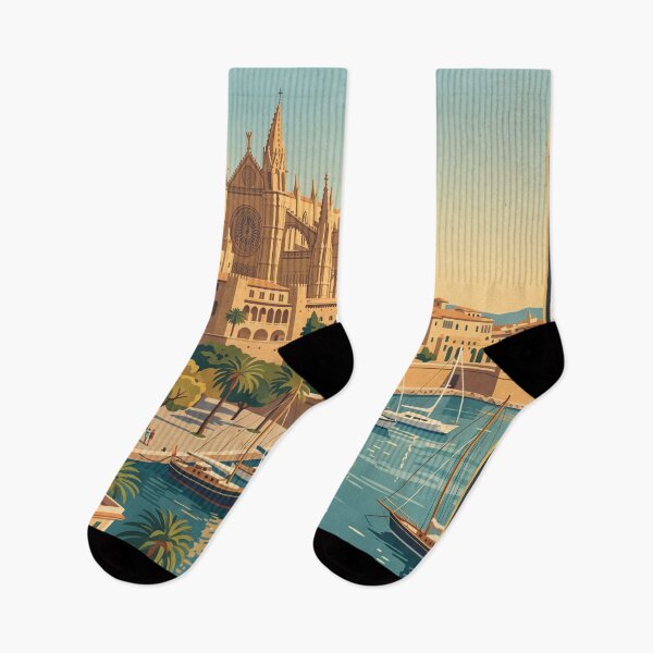 Item preview, Palma de Mallorca Vintage Travel Poster designed and sold by Bomax121.