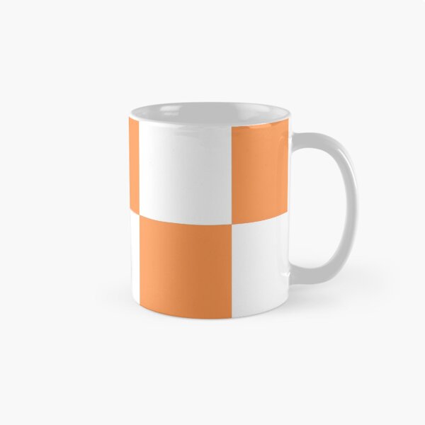 Aperçu de l'œuvre Imprimé à carreaux orange et blanc créée et vendue par KCavender.