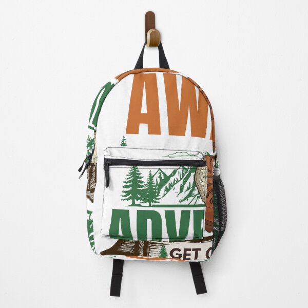 Item preview, Adventure Awaits Vintage Hiking Camping Outdoor T-Shirt designed and sold by Uvclick.