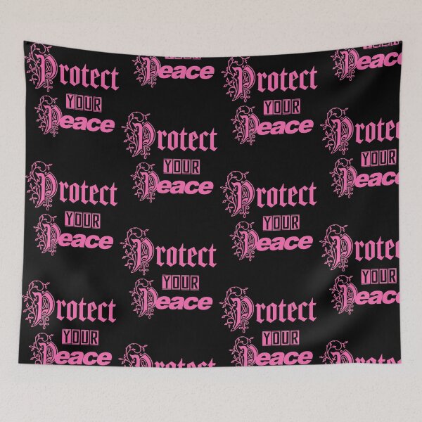 Item preview, Protect Your Peace Pink Gothic Floral Mental Health designed and sold by PixlCrypt.