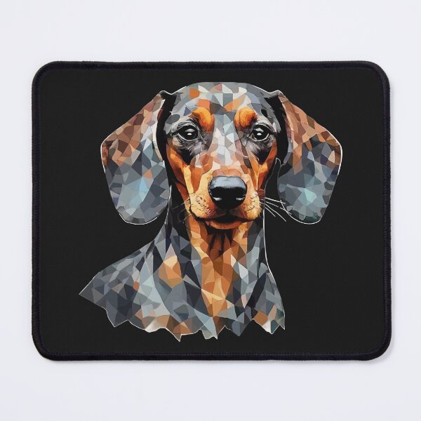 Item preview, Geometric Dachshund Portrait - Modern Pet Art designed and sold by Tklezardesigns.