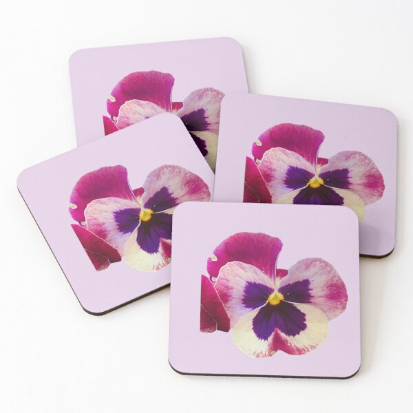 Item preview, Tricolor Purple and Cream Pansy Bloom Isolated designed and sold by BalkanBloom.