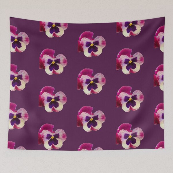 Item preview, Tricolor Purple and Cream Pansy Bloom Isolated designed and sold by BalkanBloom.