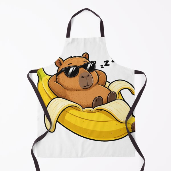 Item preview, Cool Capybara Banana Boat Funny Lazy Sunglasses Meme designed and sold by Uniqueauraaprints.