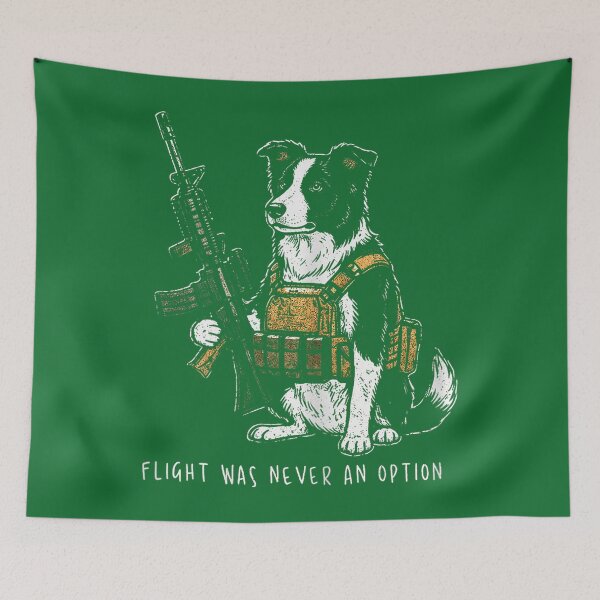 Item preview, Flight was Never an Option Border Collie Dog Meme Graphic designed and sold by KristineLi.
