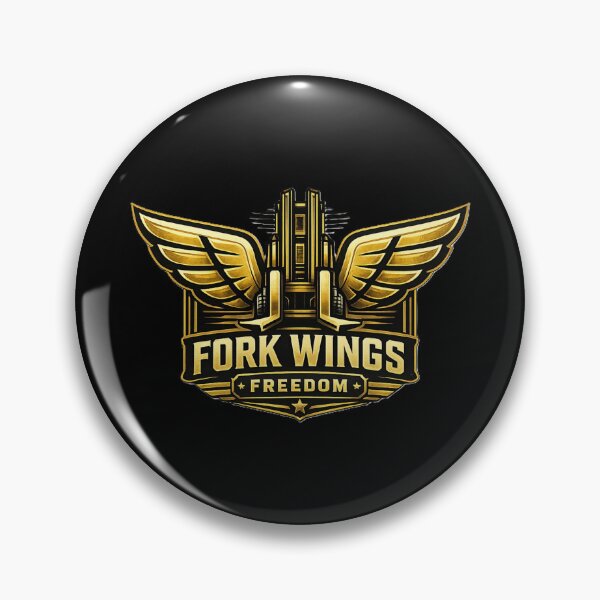 Item preview, Fork Wings Warehouse Leadership Emblem designed and sold by RetroNibylander.