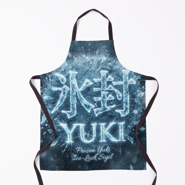 Item preview, Ice‑Lock Core Desk Mat — YUKI氷封 Cooling Sigil designed and sold by dragon580.