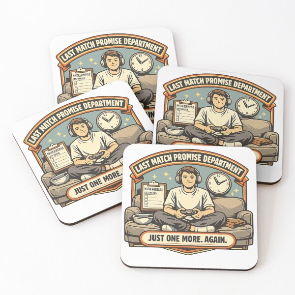 Item preview, Last Match Promise Department – Funny Retro Gamer Design designed and sold by Concrete Coffee Studio.