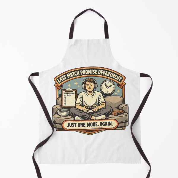 Item preview, Last Match Promise Department – Funny Retro Gamer Design designed and sold by Concrete Coffee Studio.