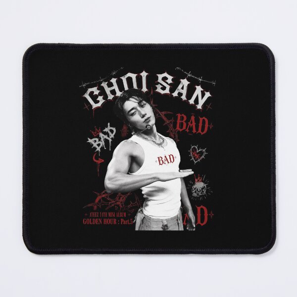 Item preview, Ateez Choi San Bad, Ateez Bad, ATEEZ Golden Hour Part.5 Tracklist, Ateez World Tour in Your Fantasy designed and sold by oddbrick-parade.