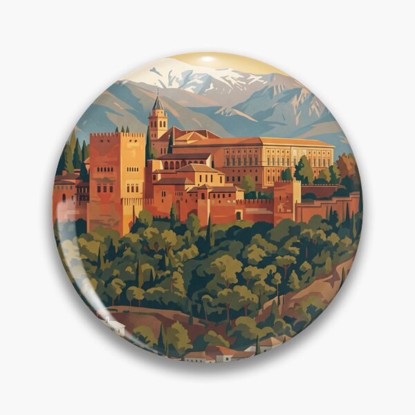 Artikelvorschau, Granada Spanien Vintage-Reiseposter entworfen und verkauft von Bomax121.