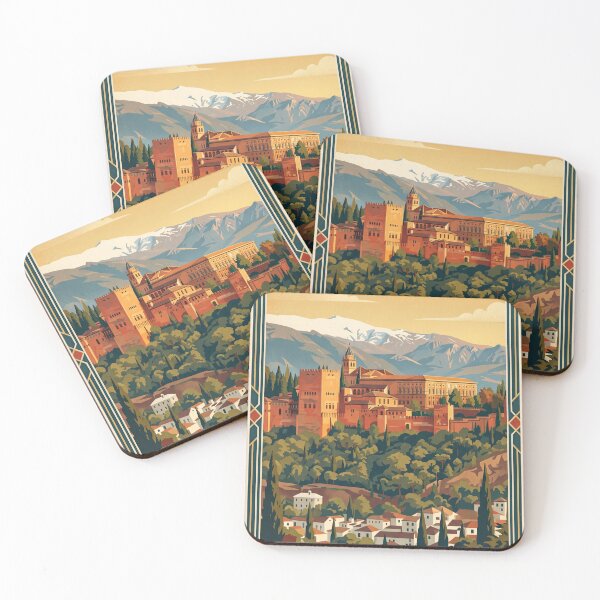 Item preview, Granada Spain Vintage Travel Poster designed and sold by Bomax121.