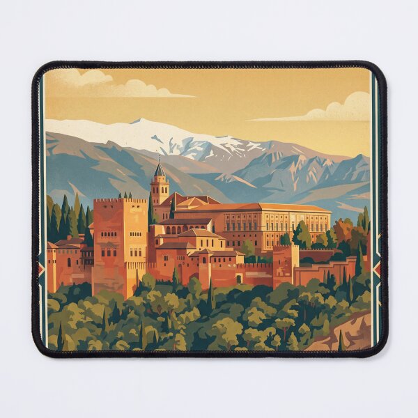 Item preview, Granada Spain Vintage Travel Poster designed and sold by Bomax121.