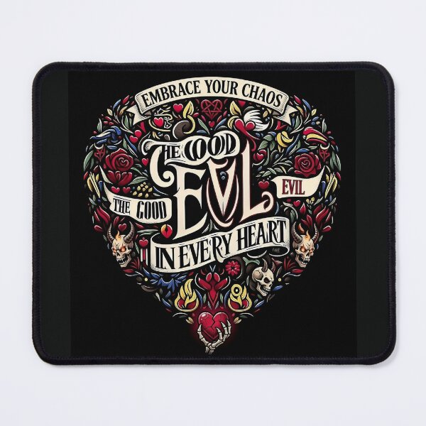 Item preview, Embrace Your Chaos Typography Heart designed and sold by Voodoo Store Paranormal Collections.