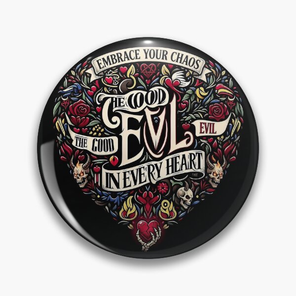 Item preview, Embrace Your Chaos Typography Heart designed and sold by Voodoo Store Paranormal Collections.