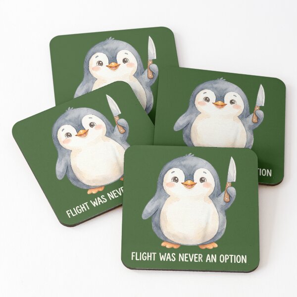 Item preview, Flight was Never an Option Funny Penguin Humor Funny designed and sold by KristineLi.