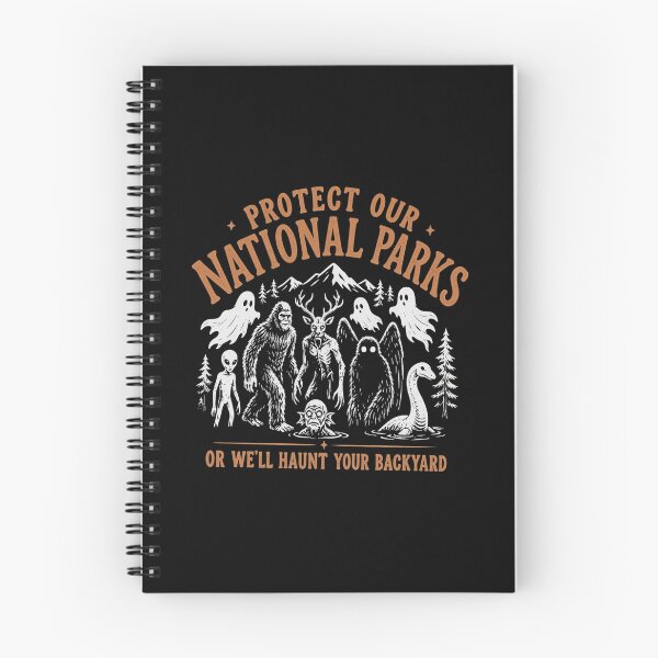 Item preview, Protect Our National Parks, Halloween Cryptid, Bigfoot Mothman Cryptid Outdoor Nature designed and sold by oddbrick-parade.