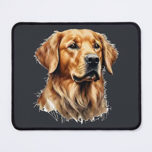 Item preview, Geometric Golden Retriever - Modern Pet Art designed and sold by Tklezardesigns.