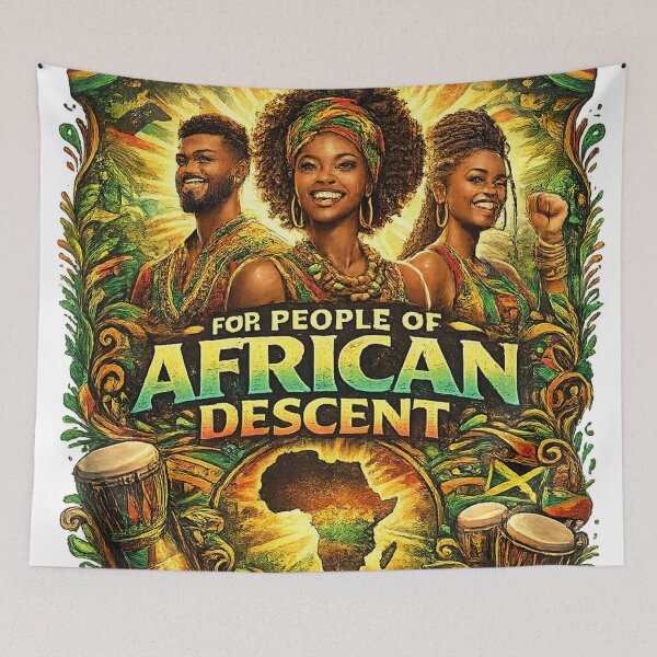 Aperçu de l'œuvre Journée internationale des personnes d'ascendance africaine 2026 | T-shirt « Célébrons notre héritage, notre unité et notre égalité » créée et vendue par GooniSL.