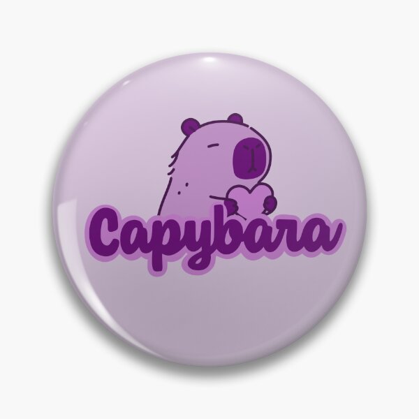 Item preview, Purple Capybara Cartoon With Typography  designed and sold by Purple Capybara Designs.